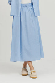 Striped Skirt Blue