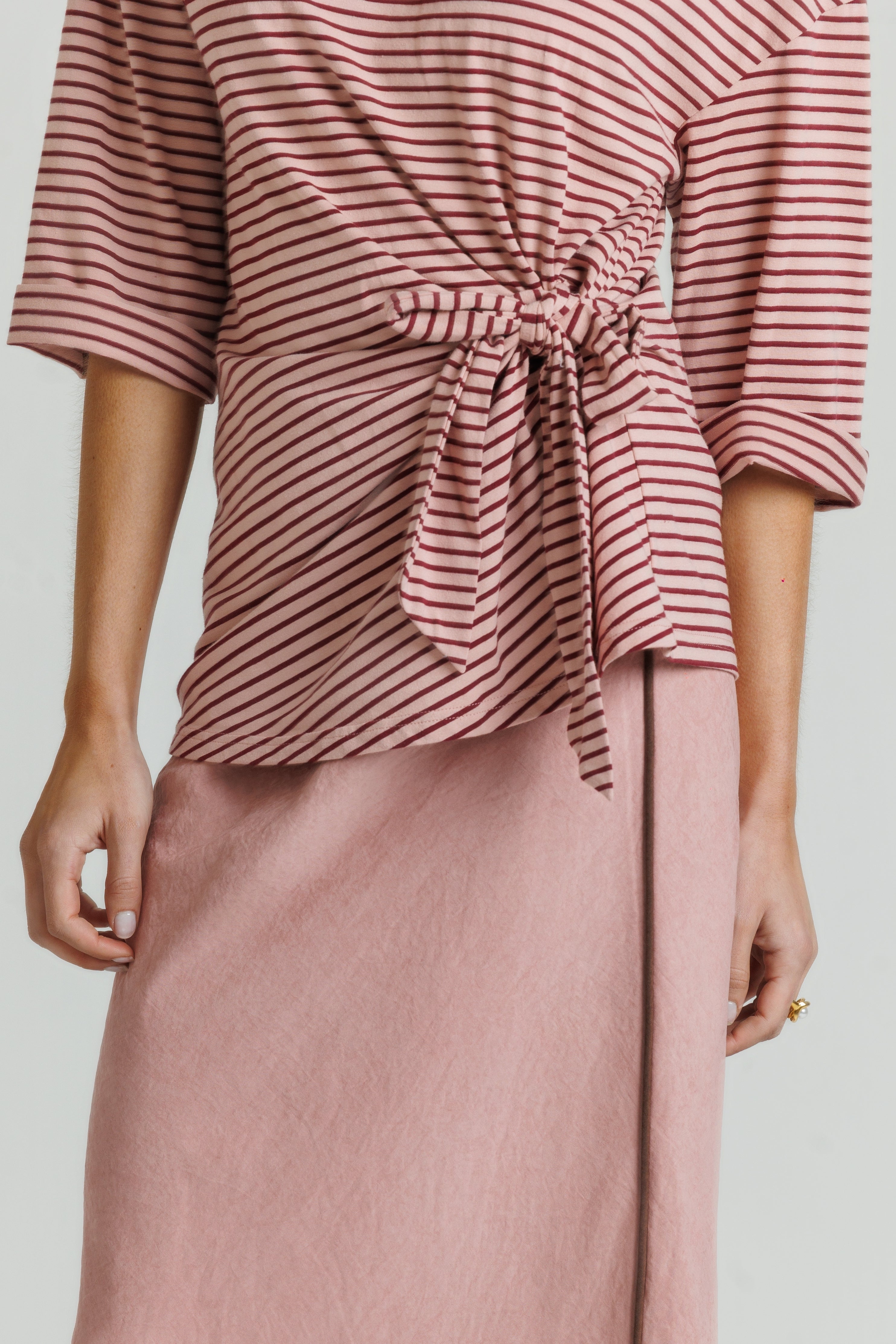 Pink Seam Slip Skirt