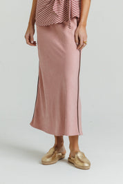 Pink Seam Slip Skirt