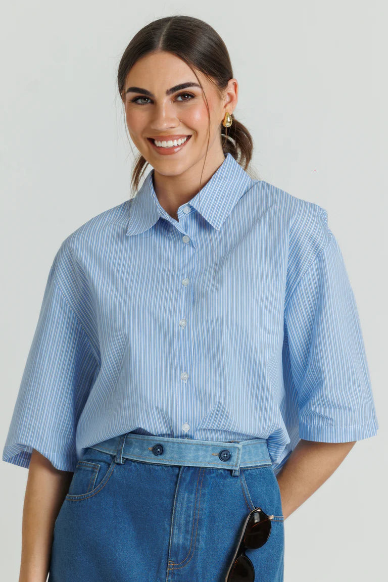 Striped Shirt Blue