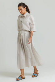 Striped Skirt Tan