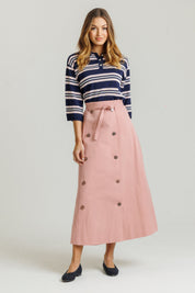 Trench Skirt Pink