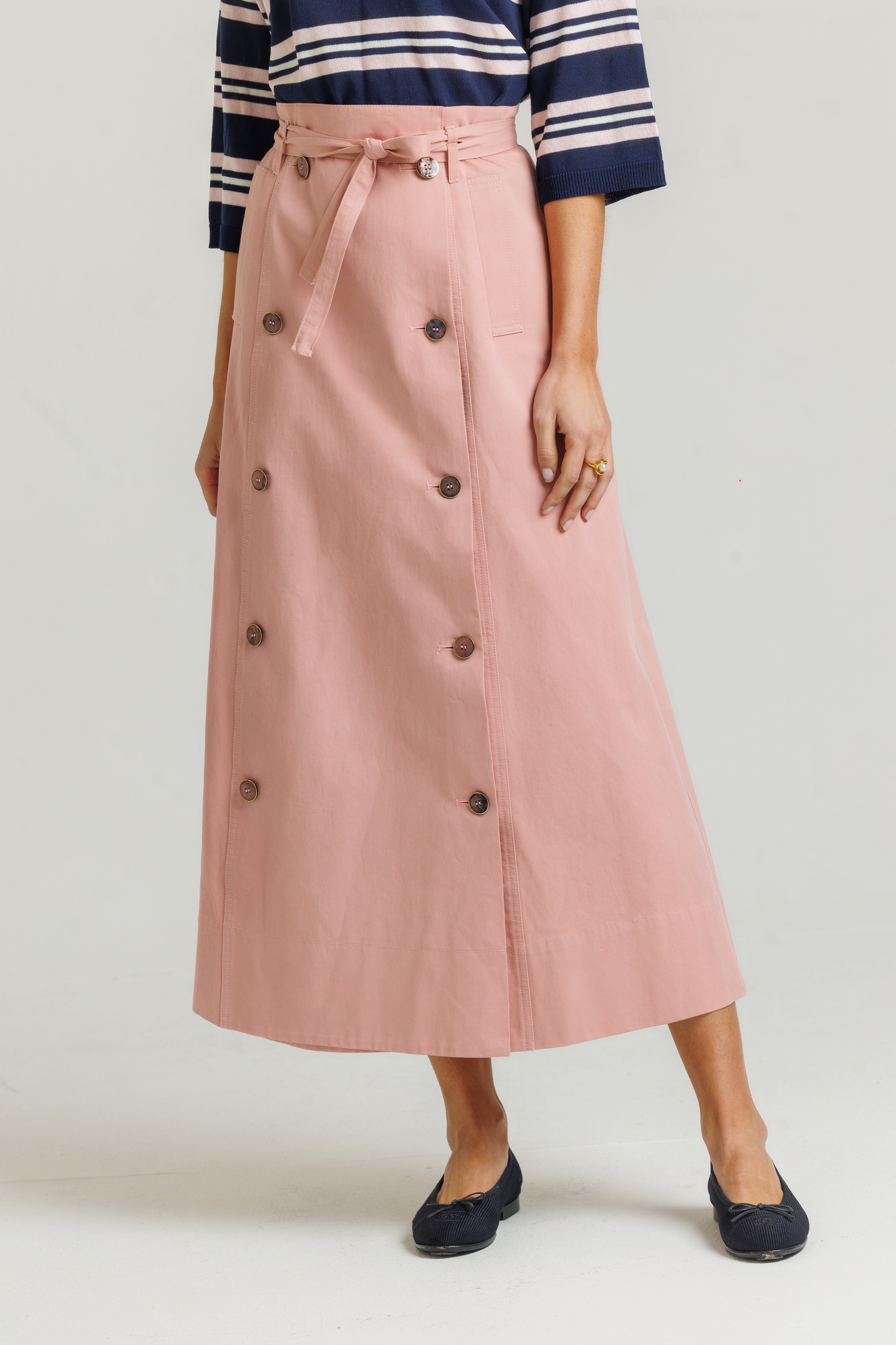 Trench Skirt Pink