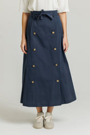 Trench Skirt Navy