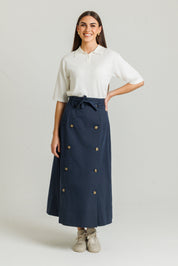Trench Skirt Navy