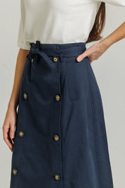 Trench Skirt Navy
