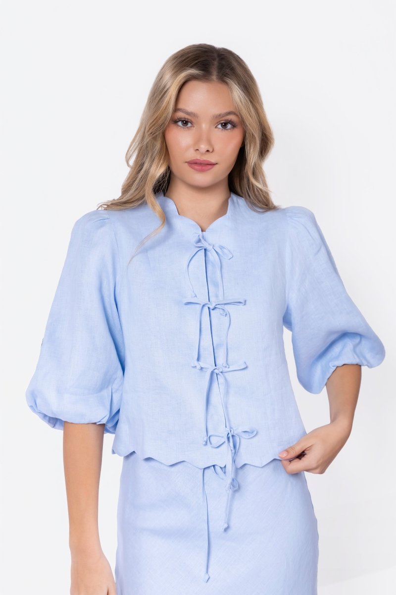 Molly Top (Light Blue)