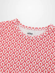 Diamond Flower T-Shirt - 3/4 Sleeve