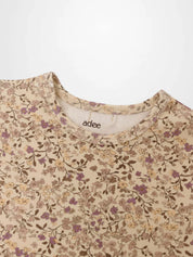 Purple Flower 3/4 Sleeve Shirt