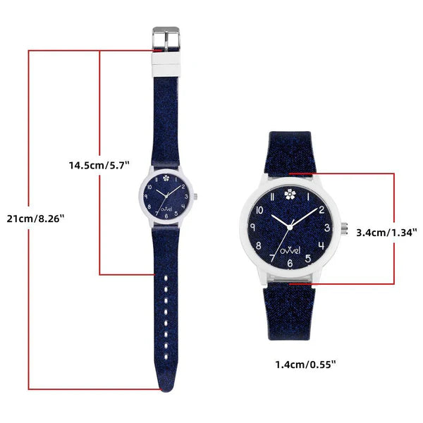 Ovvel Girls Analog Watch for kids – Denim
