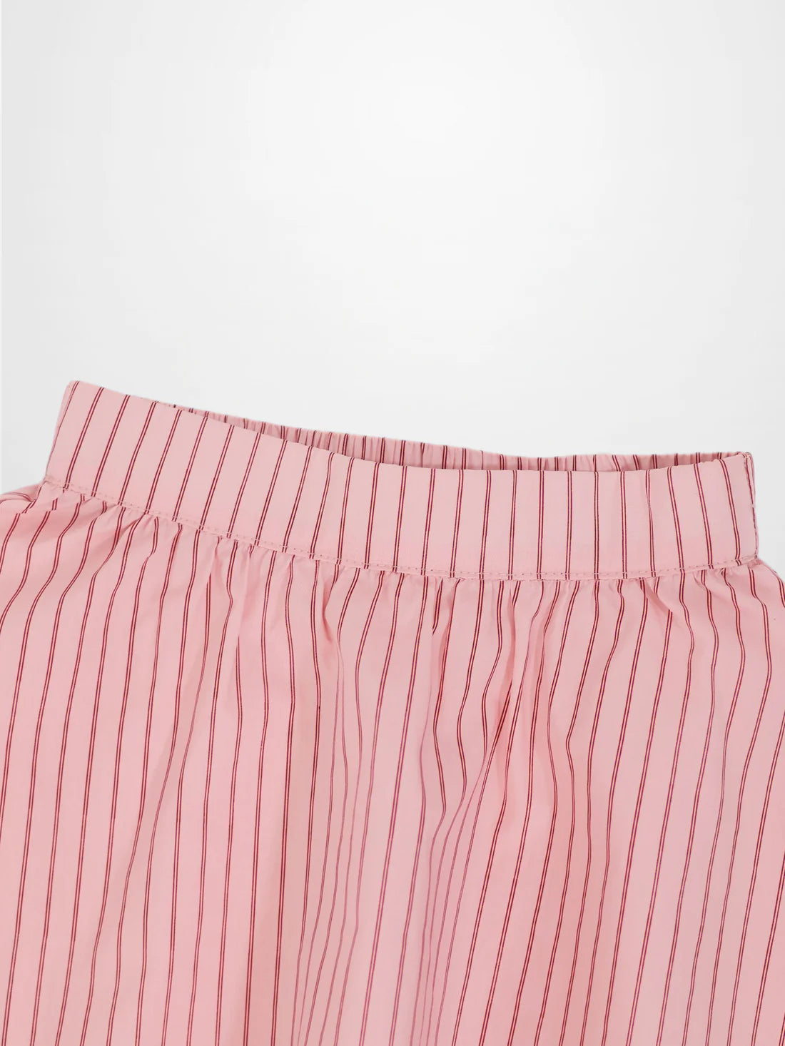 Striped Cotton Skirt - Pink