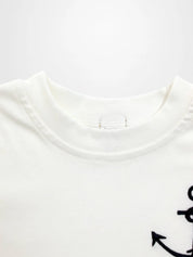 Embroidered Anchor Boxy Short Sleeve T-Shirt