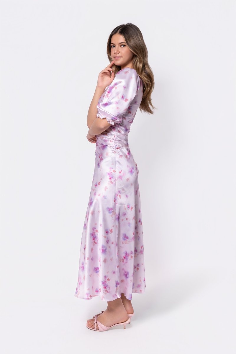 Audrey Dress Short Sleeve (Pink/Purple)