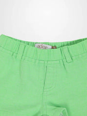 Denim Shorts - Neon Green