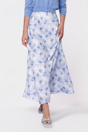 Lisa Skirt (White/Blue)