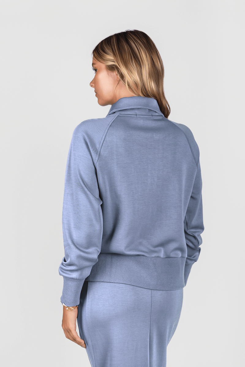 Mina Zip Up Jacket (Light Blue)