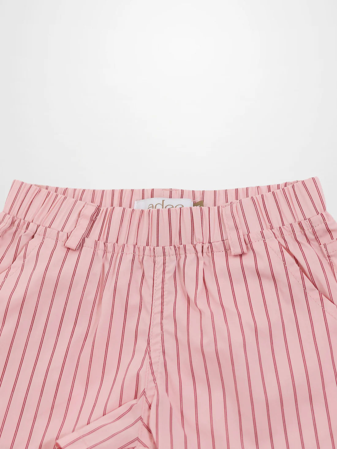 Striped Cotton Shorts - Pink