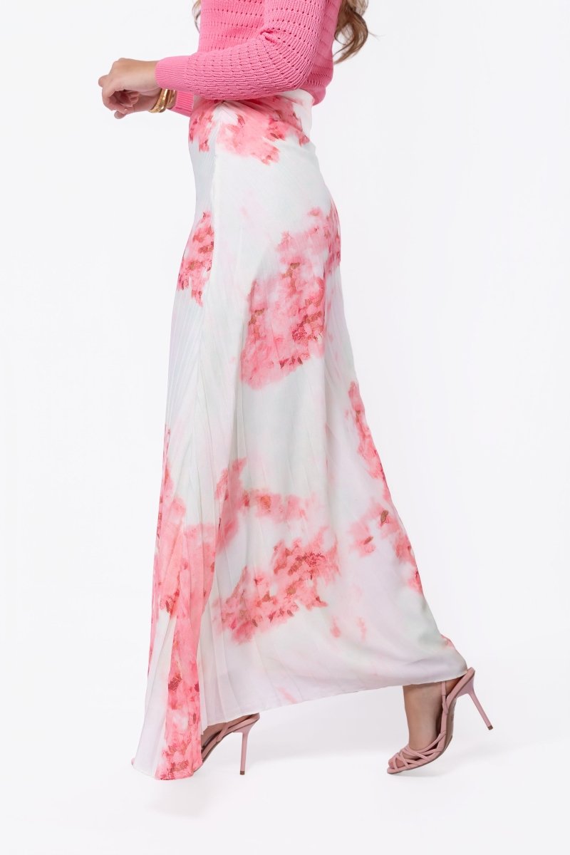 Caroline Skirt (Ivory/Pink)