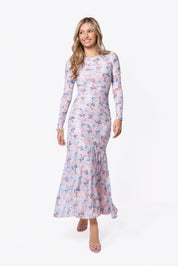 Miri Dress (Light Pink Flower)