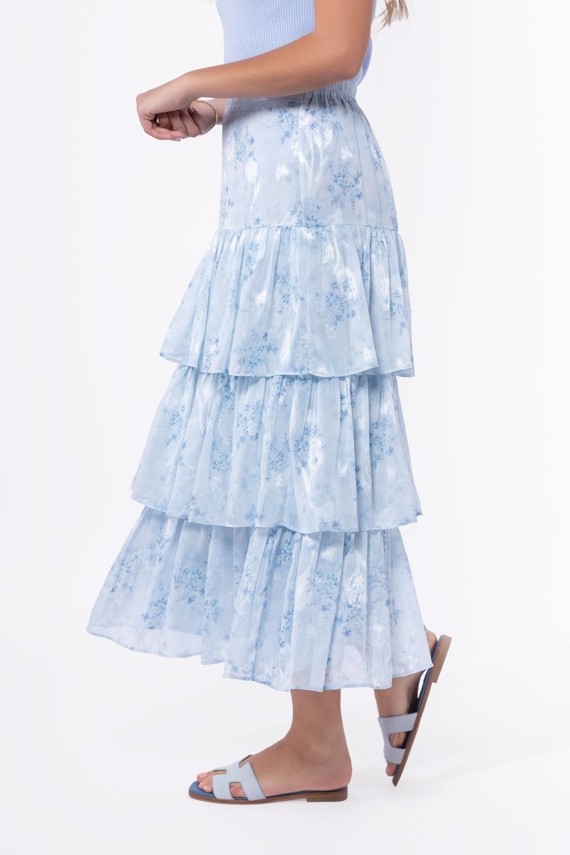 Suri Skirt (Blue Flower)