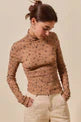 The Emery Smocked Mesh Top