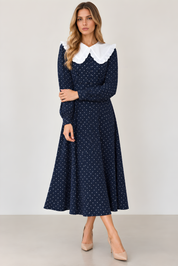 VINTAGE POLKA DOT DRESS (M24)