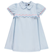 Scalloped Bib s/s Dress