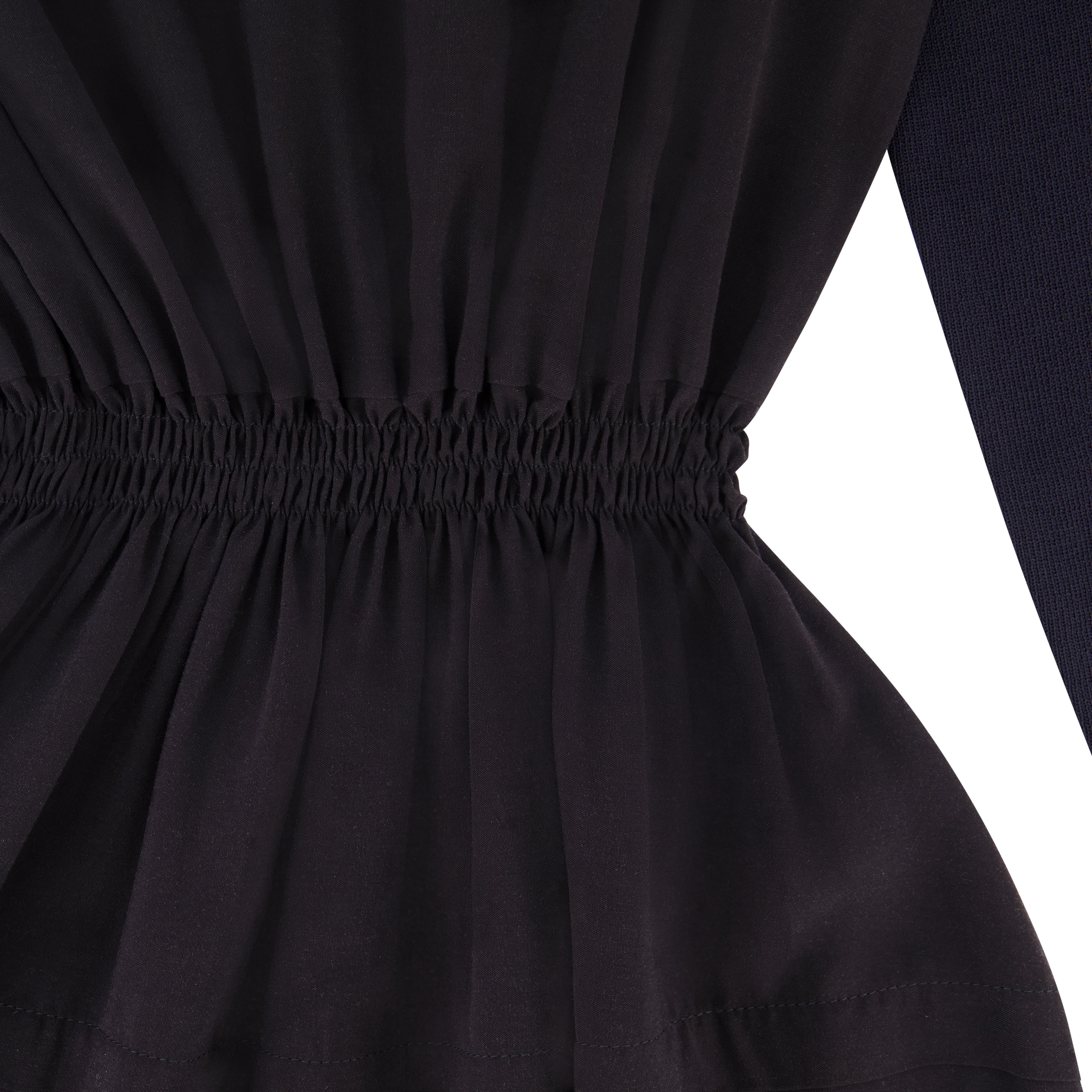 MOCK NECK CINCHED MAXI
