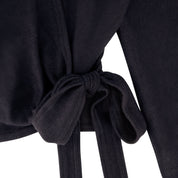 WRAP OVERLAY MAXI-BLACK