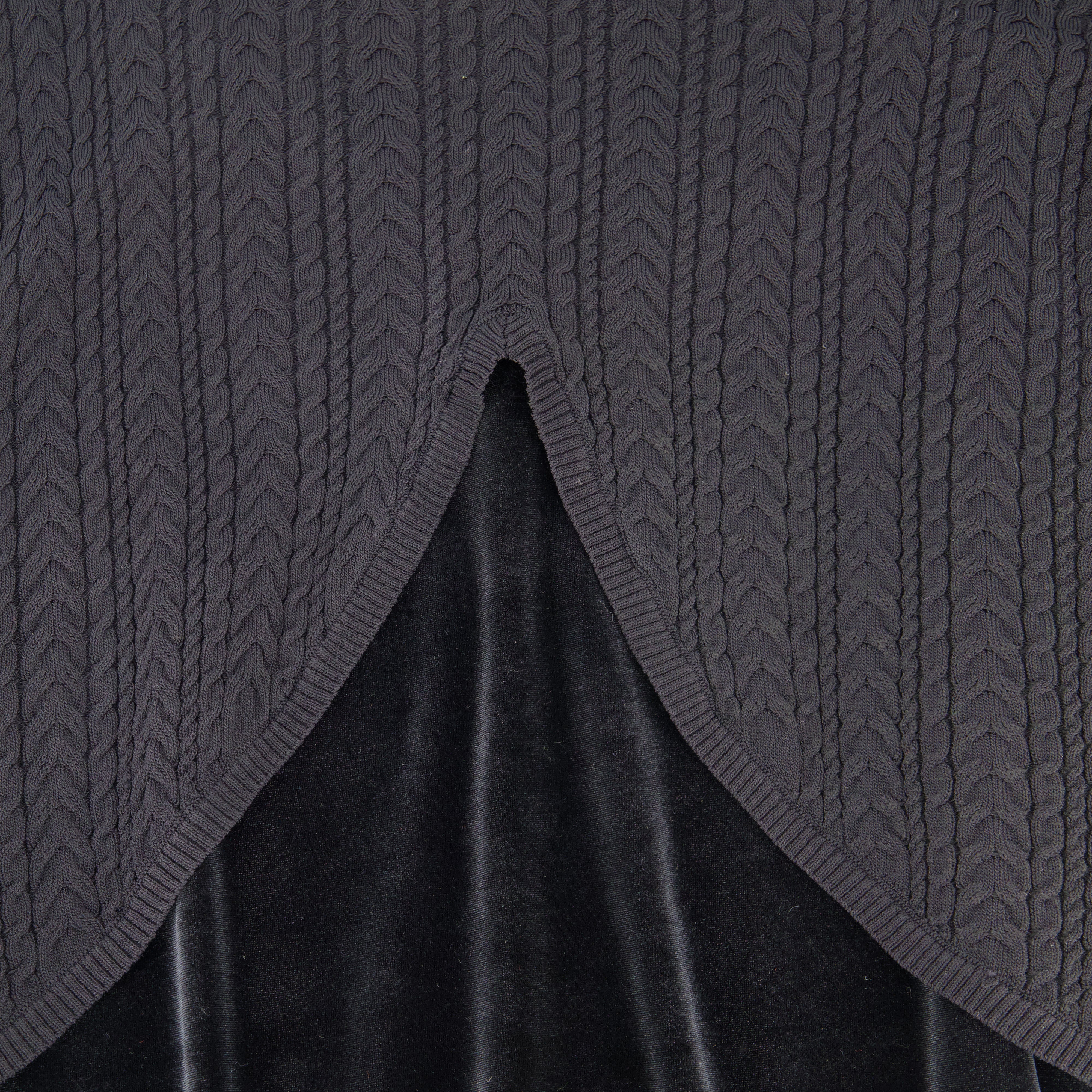 CABLE KNIT OVERLAY MAXI