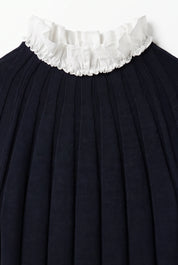 RUFFLE NECK KNIT MAXI