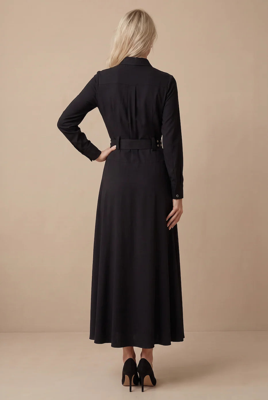 BELTED MAXI 2.0- BLACK