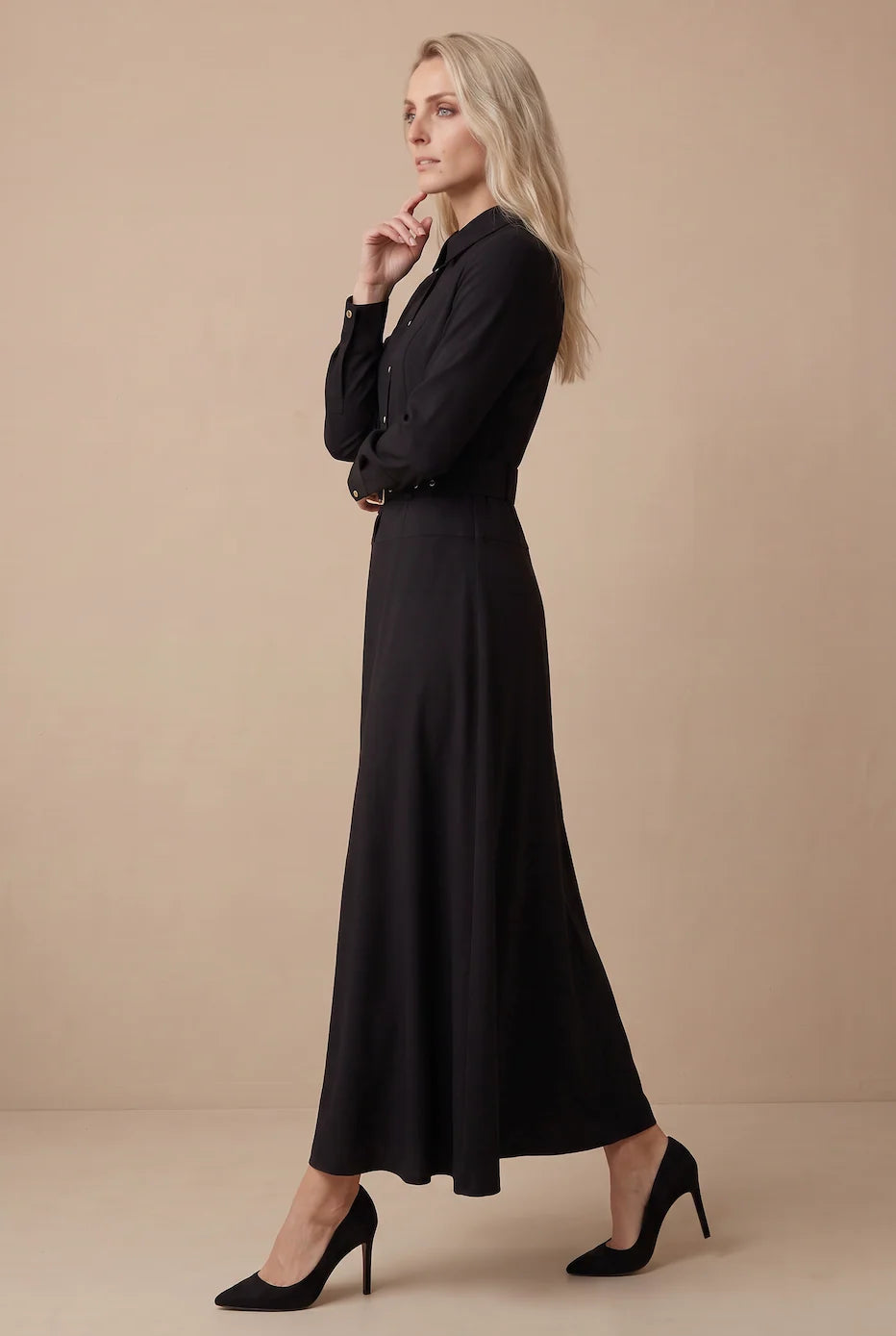 BELTED MAXI 2.0- BLACK