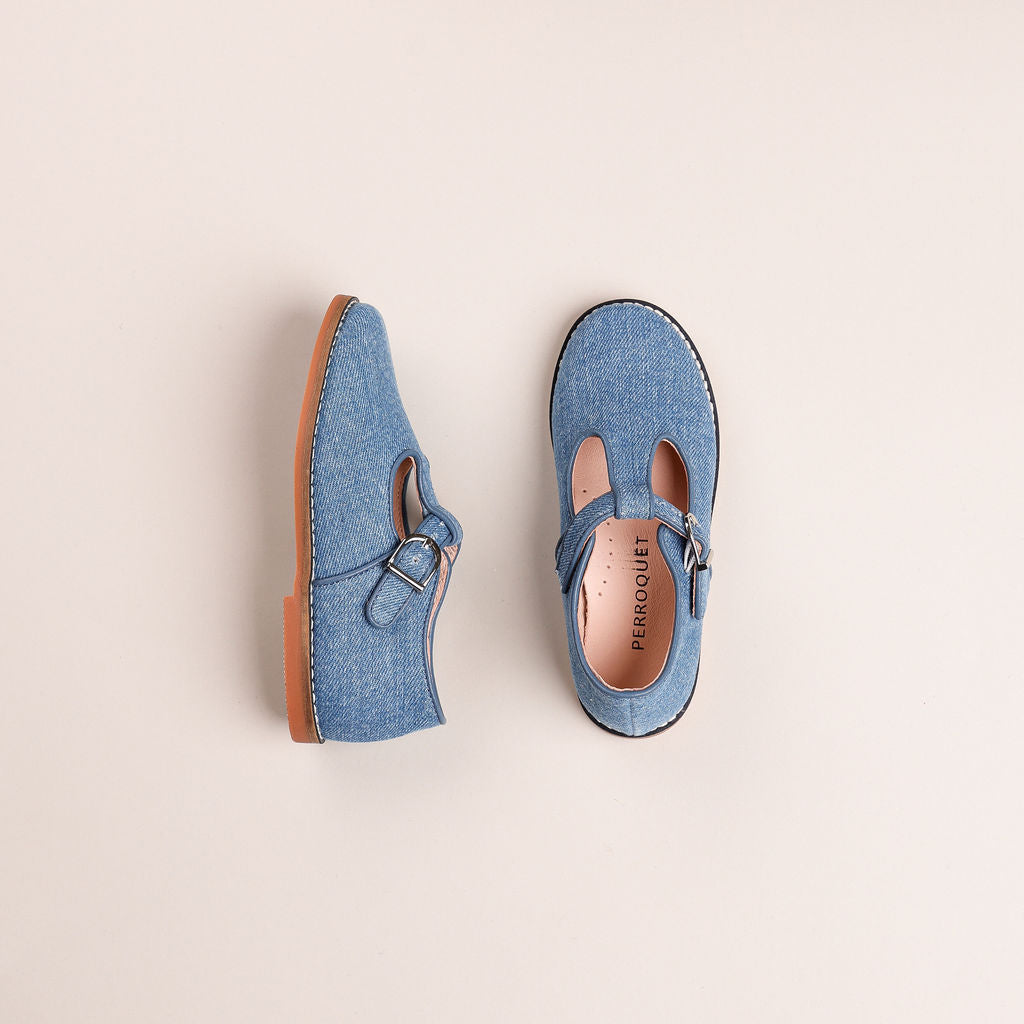 Starburst T-strap | Denim