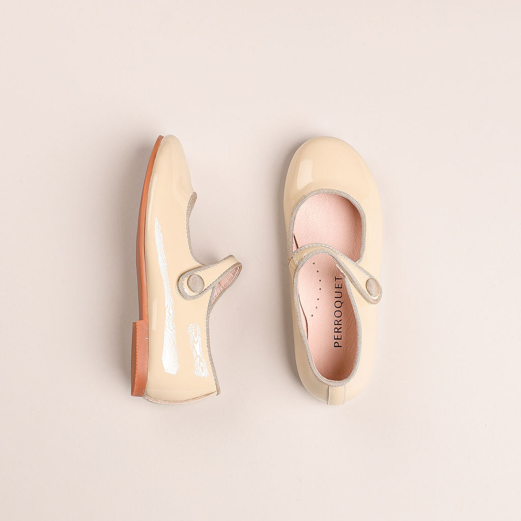 Mary Jane | Cream Patent