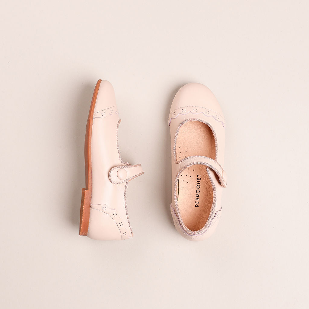 Scallop cap toe | Pink