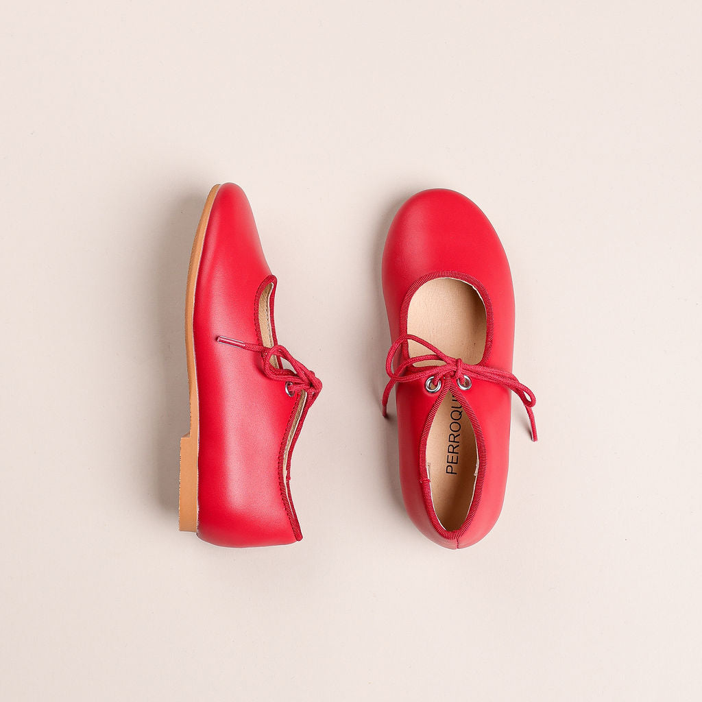 Laced mary jane | Red