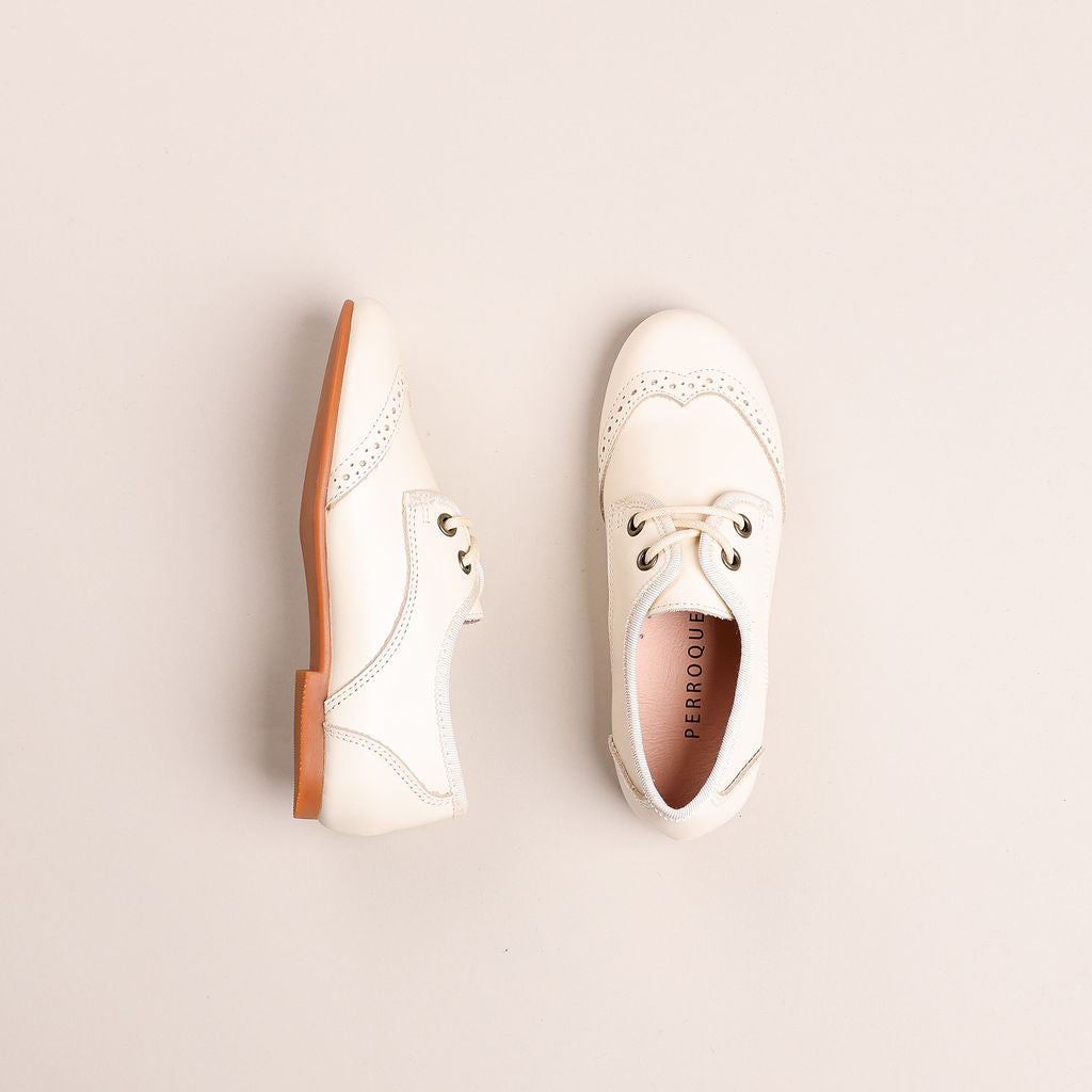 Wingtip Oxford | Ivory