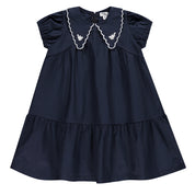 Embroidered Collar s/s Dress