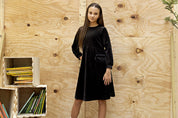 Velour Pocket Dress