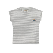 Boys Tshirt and Shorts Set - Blue - Nautical Stripe