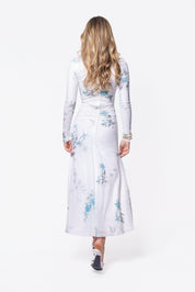 Mariella Dress (White/Green)