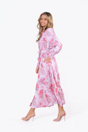 Connie Dress (Pink Flower)