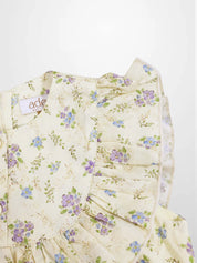 Ivory Flower Dress - Sleeveless