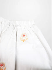 Embroidered Flower Skirt