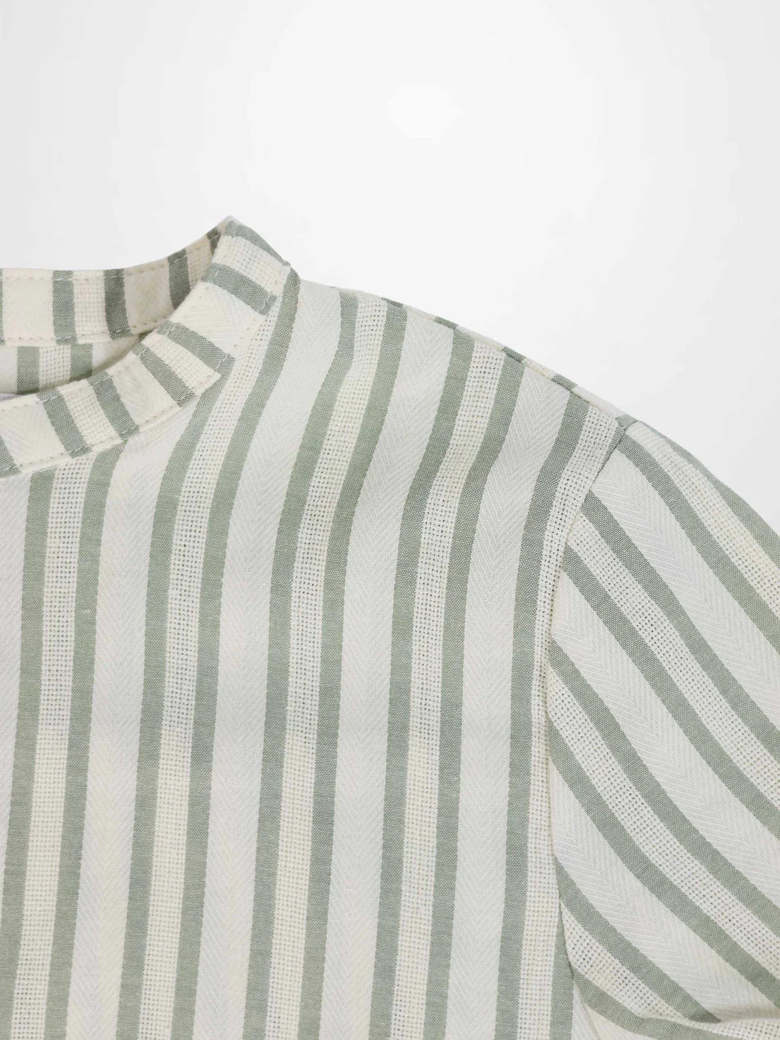 Green Striped Shirt & Bloomers Set