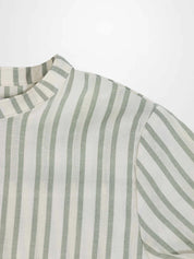 Green Striped Shirt & Bloomers Set