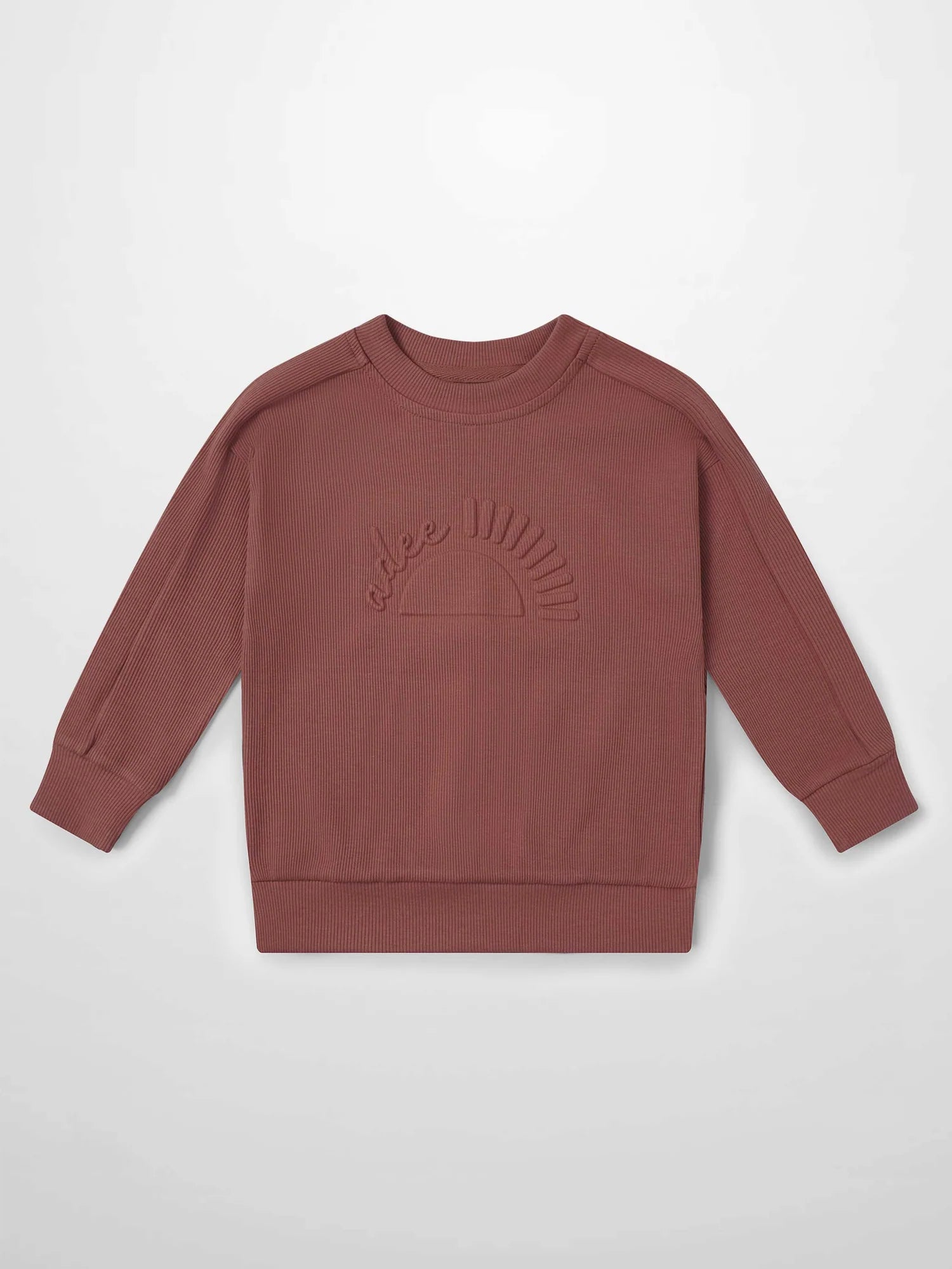 Embossed Logo Sweatshirt - Brick