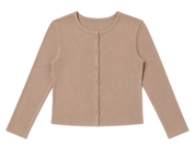 MICRO-RIBBED CARDIGAN AVAILABLE IN 6 COLORS (26SM32)