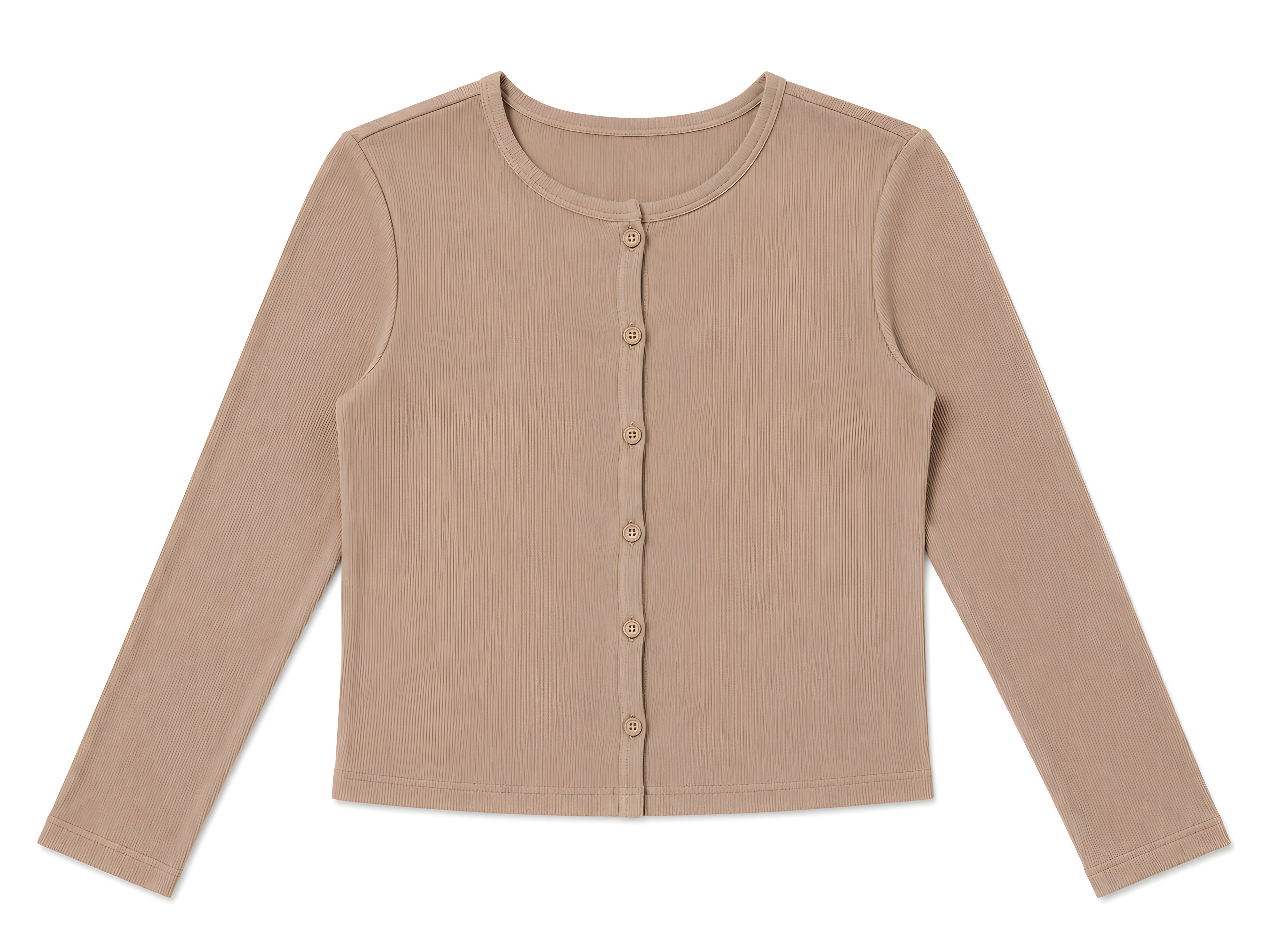 MICRO-RIBBED CARDIGAN AVAILABLE IN 6 COLORS (26SM32)